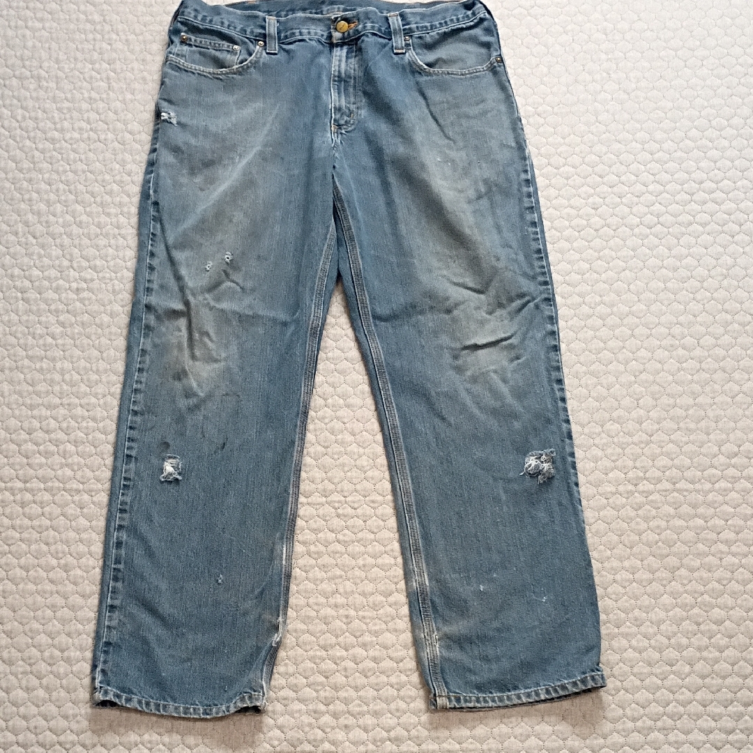 Carhartt Men's 36x30 Relaxed Fit Jeans Distressed - See Notes